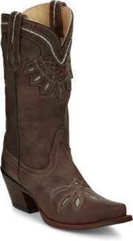 Chocolate Brown Tony Lama Boots Guadalupe